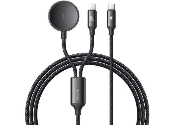 Mcdodo CA-4210 2-in-1 USB-C & Samsung Watch Charger 60W 1.2m - Black